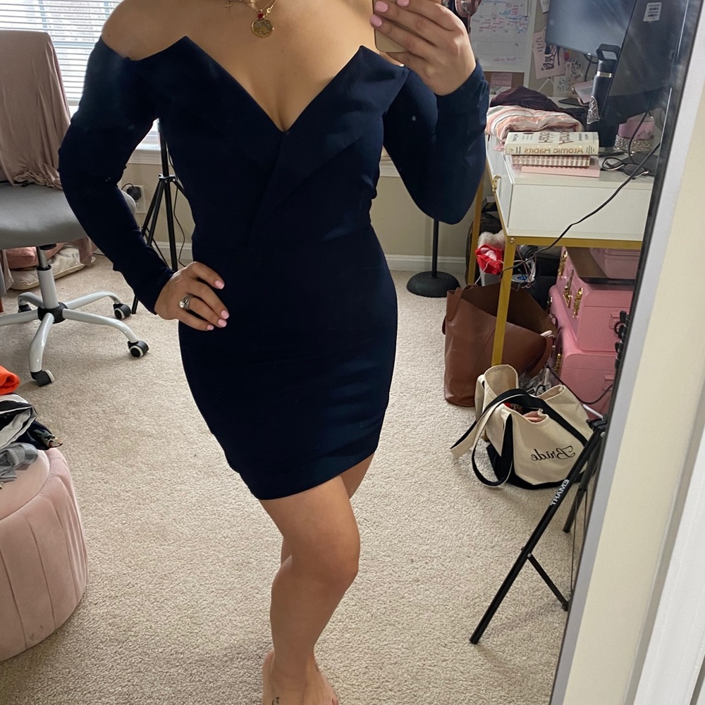 Never worn Missguided Navy Dress- Make an offer!**